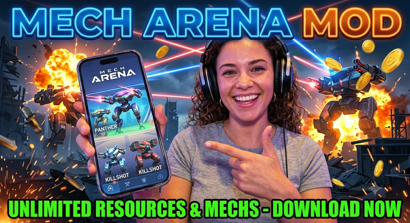 Mech Arena Mod APK Unlimited Everything Download
